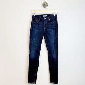 7 For All Mankind B(air) Skinny Jeans Dark Wash Mid Rise Women’s Size 26 Stretch